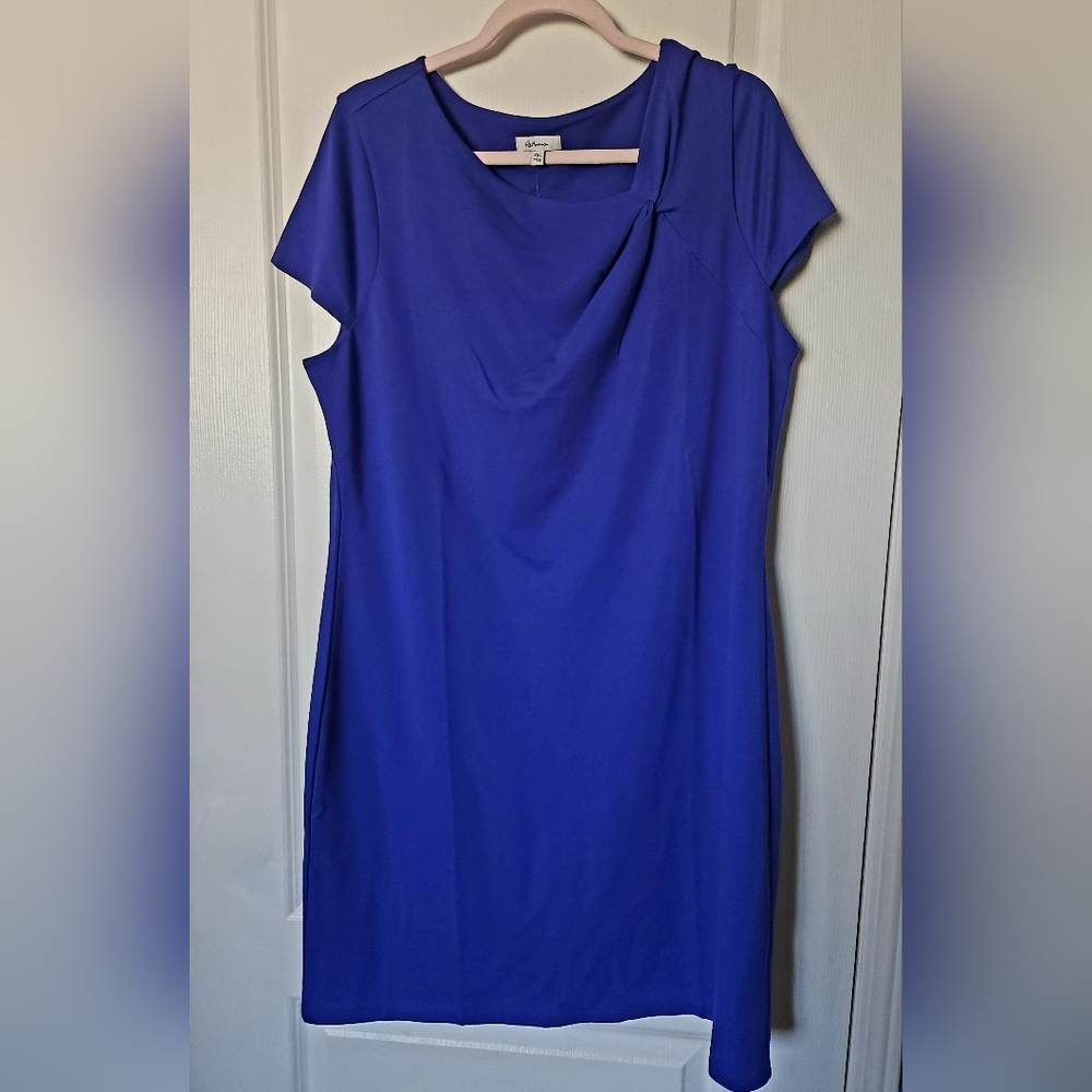Royal blue cap sleeve dress - Reitmans